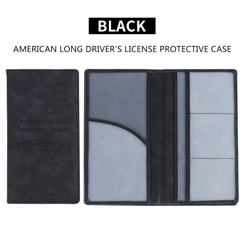 π Car Registration & Insurance Document Holder | Premium PU Leather Organizer