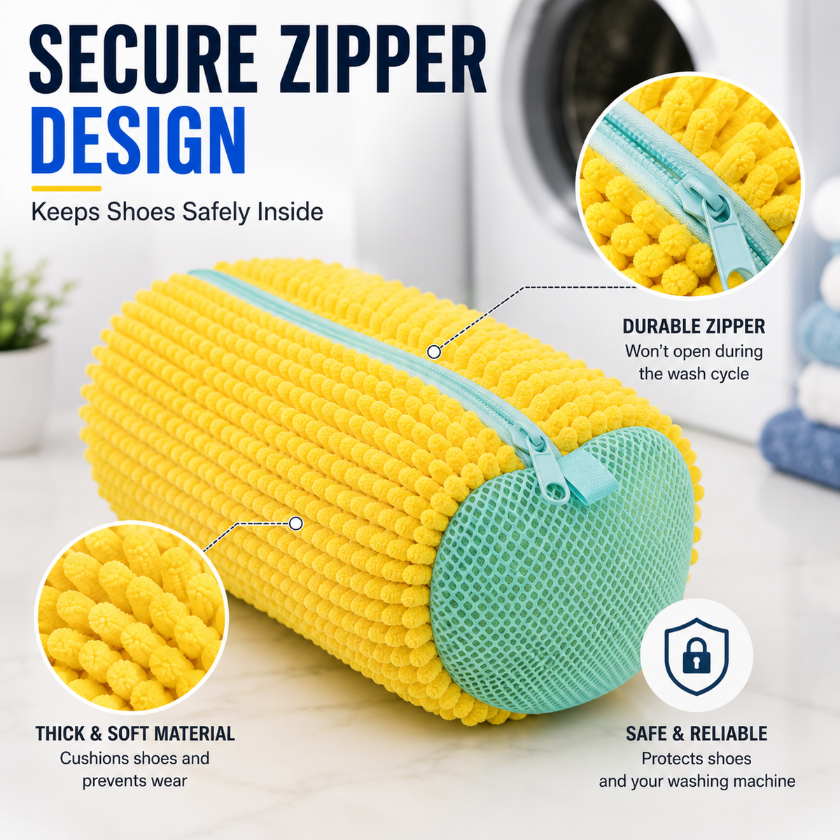 π No-Scrub Shoe Washing Bag β Clean & Protect Your Sneakers In The Washing Machine