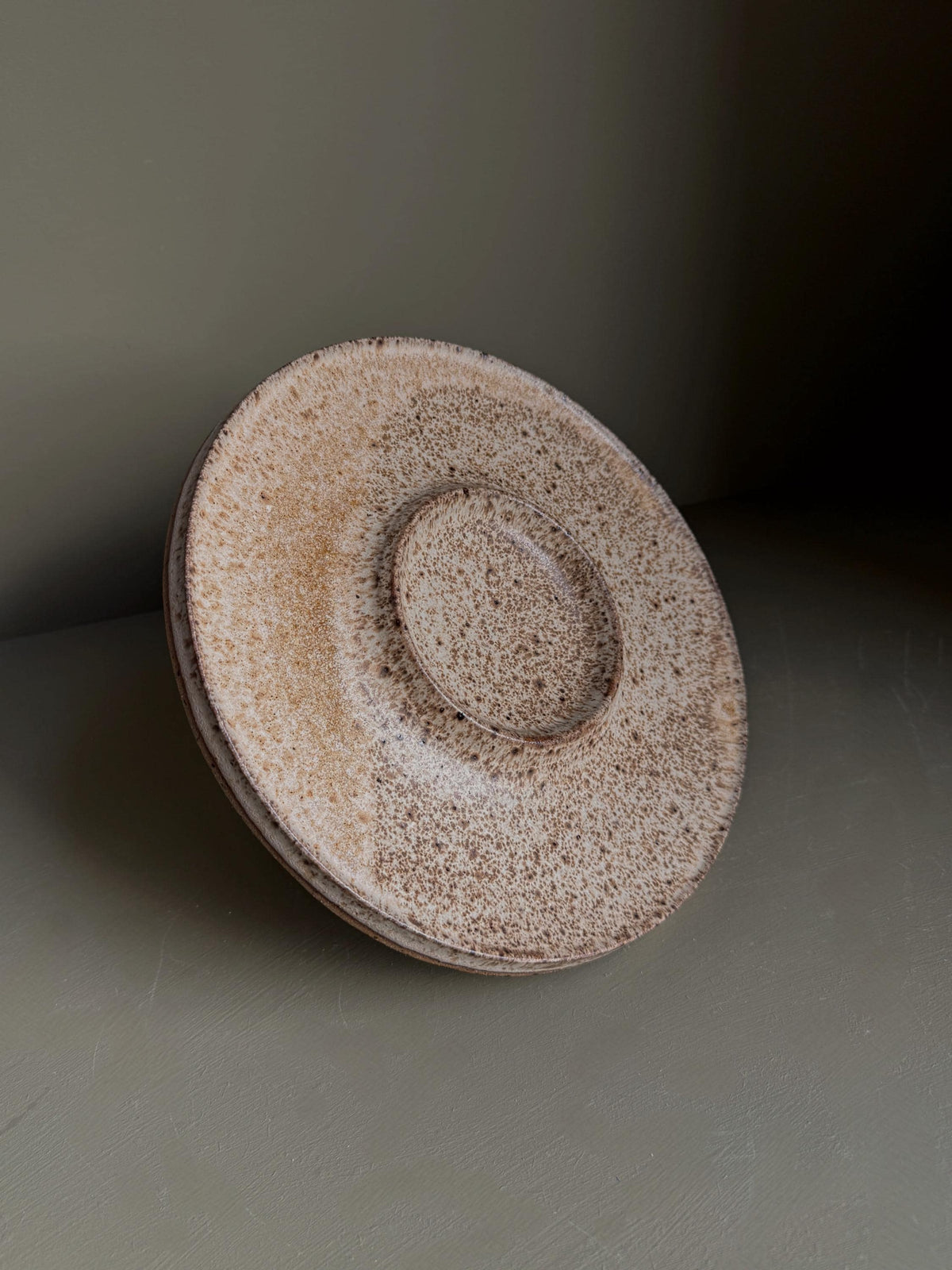 Dip Plate in Salt of the Earth | Speckled Beige | Serveware | Large platter